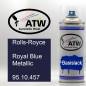 Preview: Rolls-Royce, Royal Blue Metallic, 95.10.457: 400ml Sprühdose, von ATW Autoteile West.